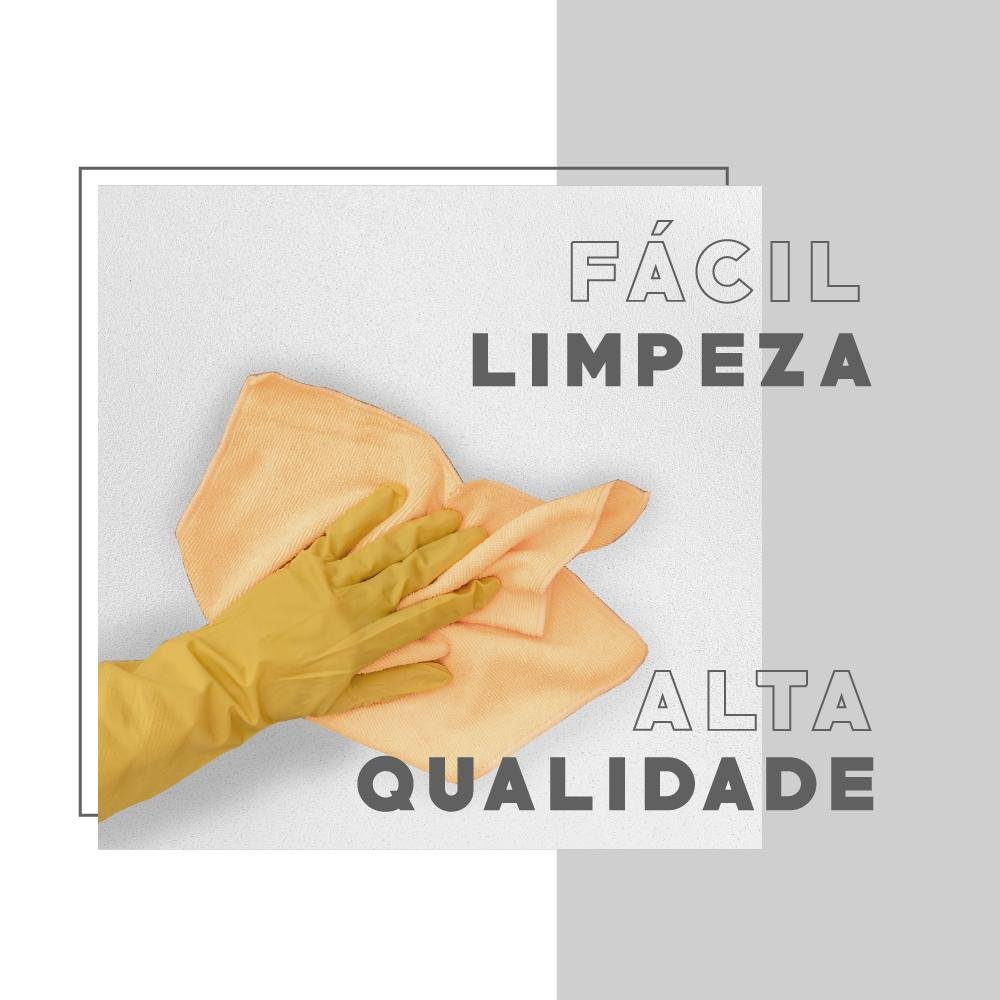 Balcão Ilha Ripado Milla Branco Mdf 120cm Carraro - 7