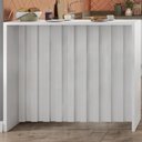 Ver imagem 2 de Balcão Ilha Ripado Milla Branco Mdf 120cm Carraro