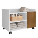 Ver imagem 1 de Gabinete Organizador para Banheiro com Rodízios 60cm Branco