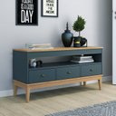 Ver imagem 1 de Rack 120cm Colonial X 3 Gavetas Cinza