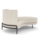 Ver imagem 4 de Sofá Chaise Longue Sala de Estar Living Lucca Direito D02 Bouclê Creme B-54 - Lyam Decor