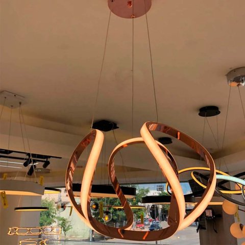 Lustre Pendente Fio Espiral Luminaria Canopla Resistente Vintage Decoraçao Casa Restaurante Bar Mesa