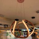 Ver imagem 1 de Lustre Pendente Fio Espiral Luminaria Canopla Resistente Vintage Decoraçao Casa Restaurante Bar Mesa