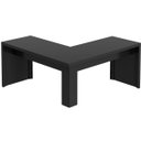 Ver imagem 6 de Mesa de Canto para Escritório em L Angular Mdp Preto