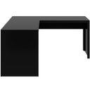 Ver imagem 7 de Mesa de Canto para Escritório em L Angular Mdp Preto