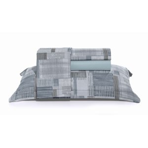 Jogo de Cama King Hedrons 200 Fios Astor
