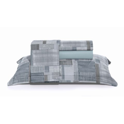 Jogo de Cama King Hedrons 200 Fios Astor