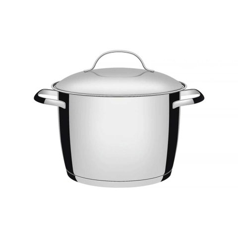 Caldeirão Tramontina Allegra em Aço Inox com Fundo Triplo 24 Cm 7,5 L Tramontina