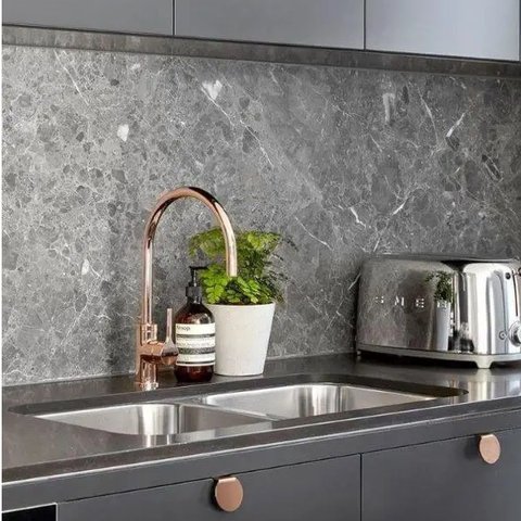 Placa Decorativa Papel de Parede Adesivo Mármore 30x30cm