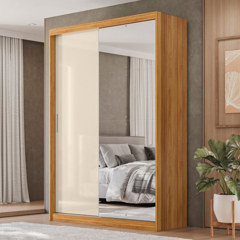 Guarda-roupa 2 Portas Correr 4 Gavetas London