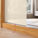 Ver mais imagens de Guarda-Roupa Casal com Espelho 2 Portas de Correr e 4 Gavetas 100% MDF London Cinamon/Off-White