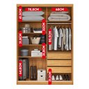 Ver imagem 6 de Guarda-Roupa Casal com Espelho 2 Portas de Correr e 3 Gavetas 100% MDF London Prime Ii