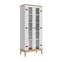 Ver imagem 2 de Cristaleira - Colonial 750cm x 1800cm x 410cm 2 Portas Branco/Mel