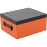 HOME&CO LOLYTTE CAIXA ORGANIZADORA 17x35x29cm SINTÉTICO LARANJA 2PÇ - 5