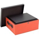 Ver imagem 2 de HOME&CO LOLYTTE CAIXA ORGANIZADORA 17x35x29cm SINTÉTICO LARANJA 2PÇ