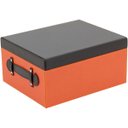 Ver imagem 6 de HOME&CO LOLYTTE CAIXA ORGANIZADORA 17x35x29cm SINTÉTICO LARANJA 2PÇ