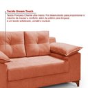 Ver imagem 3 de Sofá Ibiza 2 L Casal 1,57m Veludo Luxo Fixo Pés de Madeira Goiaba 207