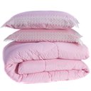 Ver imagem 6 de Kit Edredom Liso King 03pçs Percal 200 Fios Rosa