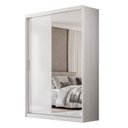 Ver imagem 2 de Guarda-roupa Casal com Espelho 2 Portas de Correr e 4 Gavetas 100% MDF London