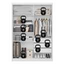 Ver mais imagens de Guarda-Roupa Casal com Espelho 2 Portas de Correr e 3 Gavetas 100% MDF London Branco