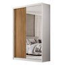 Guarda-roupa Solteiro com Espelho 2 Portas de Correr e 4 Gavetas 100% MDFLondon - 11