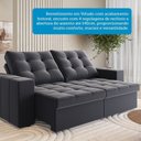 Ver imagem 7 de Sofá Retrátil e Reclinável 3 Lugares 200cm Bahamas Espresso Móveis