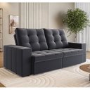 Ver imagem 2 de Sofá Retrátil e Reclinável 3 Lugares 200cm Bahamas Espresso Móveis