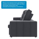 Ver mais imagens de Sofá Retrátil e Reclinável 3 Lugares 200cm Bahamas Espresso Móveis