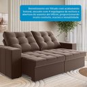 Ver imagem 7 de Sofá Retrátil e Reclinável 3 Lugares 200cm Bahamas Espresso Móveis