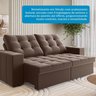 Sofá Retrátil e Reclinável 3 Lugares 200cm Bahamas Espresso Móveis - 7