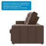 Sofá Retrátil e Reclinável 3 Lugares 200cm Bahamas Espresso Móveis - 8