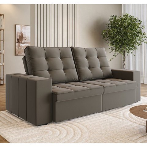 Sofá Retrátil e Reclinável 3 Lugares 200cm Bahamas Yescasa