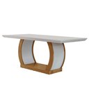 Ver imagem 1 de Mesa para Sala de Jantar 180cm Milena Em MDF e Vidro