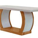 Ver imagem 2 de Mesa para Sala de Jantar 180cm Milena Em MDF e Vidro