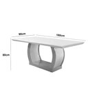 Ver imagem 3 de Mesa para Sala de Jantar 180cm Milena Em MDF e Vidro