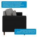 Ver imagem 7 de Sofá Living 3 Lugares 212cm Manágua Yescasa