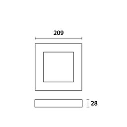 Painel de Led Quadrado Sobrepor 18w Bivolt Blumenau 4100k Luz Neutra - 3