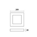 Ver imagem 3 de Painel de Led Quadrado Sobrepor 18w Bivolt Blumenau 4100k Luz Neutra