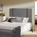 Ver imagem 2 de Cabeceira Pietro 90cm para Cama Box Solteiro Bouclê - Sofa Store:bouclê Cinza Grafite