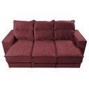 Ver imagem 5 de Sofá Retrátil e Reclinável 2.25m Cama inBox Canadá com Molas Velusoft Vinho