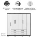 Ver imagem 4 de Guarda-roupa Casal 6 Portas 6 Gavetas 100% Mdf Espelho Cadence Nature/brisa