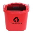 Ver imagem 2 de Cesto Individual Coleta Seletiva 40 L Para Poste Ou Parede:Vermelho