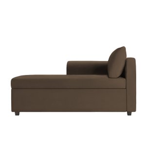 Recamier Divã Londres 140cm Suede Marrom - Inova Decor Inova Decorações
