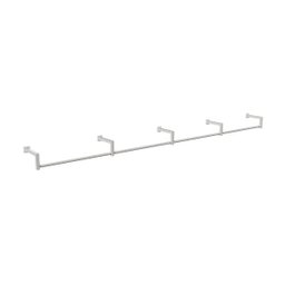 Arara De Parede Para Loja Modelo em L Premium Leve Comac - 8 Tamanhos Branco 360 cm - 1