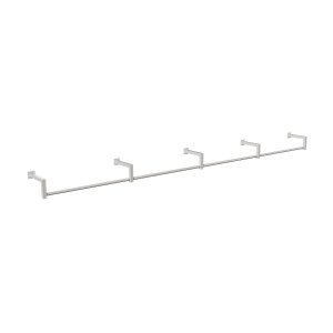 Arara De Parede Para Loja Modelo em L Premium Leve Comac - 8 Tamanhos Branco 360 cm