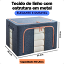 Ver imagem 2 de Caixa Organizadora para Roupas com Ziper Edredon Coberta Med