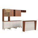 Ver imagem 2 de Cozinha Completa Modulada com Bancada Gourmet 100% Mdf