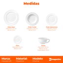 Ver imagem 5 de Aparelho de Jantar Branco Divine Opaline 20 Peças - Hauskraft Premium