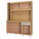 Ver imagem 5 de Armário de Cozinha Compacta 140cm Parisi P11 Damasco/off White - Mpozenato