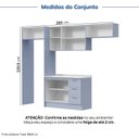 Ver imagem 6 de Cozinha Planejada 5 Peças 3 Aéreo 1 Balcão com Tampo 1 Kit Lateral Marselha CabeCasa MadeiraOriginals Azul/Sereno